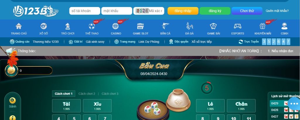 Những mẹo chơi bầu cua tôm cá online 123b siêu hay